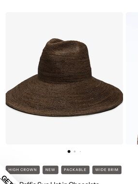 Packable Wide-Brim Sun Hat - Chocolate Brown